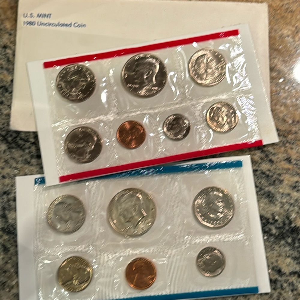 US MINT 1980 Uncirculated Coin Sets